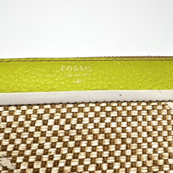 Fossil Tessa Wallet Zip Around Clutch Lime/Natural Gymnast/Diver Print SWL1311 - Picture 3 of 14
